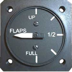 Indicatore posizione flap 1-1/4"d, 0-40° (rich. sensore 1H1 ), B&W