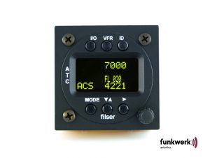 Unità di controllo biposto Funkwerk TRT800, 57mm rack, Display OLED