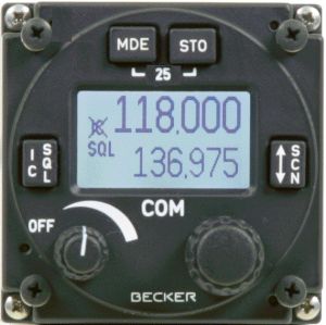 COM VHF Becker RCU6201-(112) modulo remoto a pannello,25 kHz