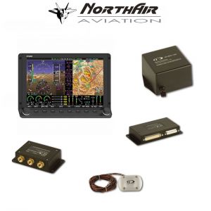 Kit Skyview singolo monitor HDX 7" con PFD ( parte volo ) + GPS + EMS ( parte motore ) , batteria bkp, vis. sintetica