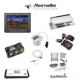 Kit G3X Touch (GDU 450), singolo monitor 7" orizzontale, PFD+GPS+EMS, batteria bkp, install.kit, ant.GPS