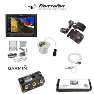 Kit G3X Touch (GDU 460), singolo monitor 10", PFD+GPS, batteria bkp, install.kit, ant.GPS