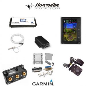 Kit G3X Touch (GDU 470), singolo monitor 7" verticale, PFD+GPS, batteria bkp, install.kit, ant.GPS