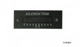 Adesivo placchetta frontale per indicatori Ray Allen RP3 per Aileron Trim