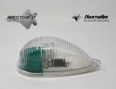Lampada strobo Alare con Nav Verde mod SL6N StarCompany con lente in plastica, usata, revisionata, in ottime condizioni